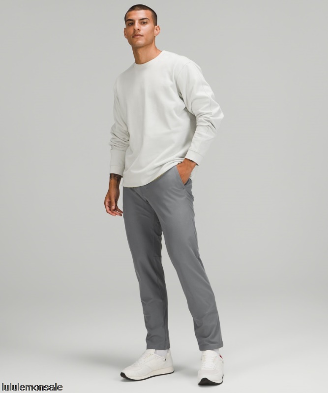 Lululemon Deutschland DELULU1009 | Lululemon Deutschland Asphalt Grau Kommission Classic-fit Hose 34 Warpstreme